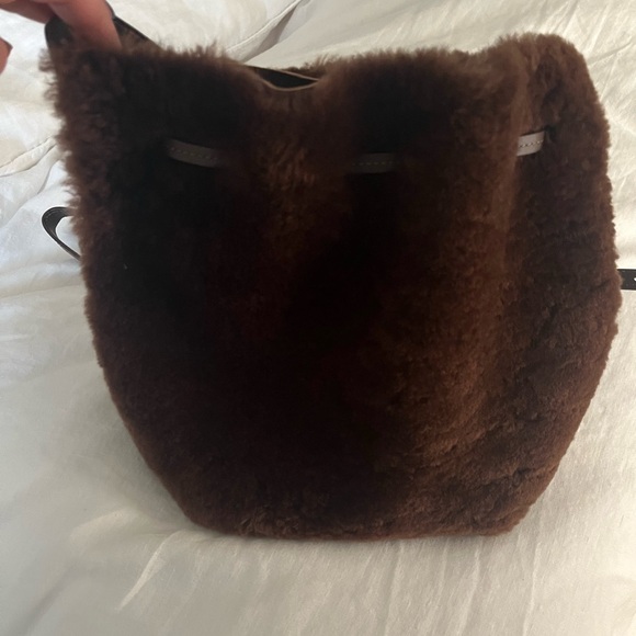 Mansur Gavriel Mini Shearling Tote Bag - Picture 2 of 6
